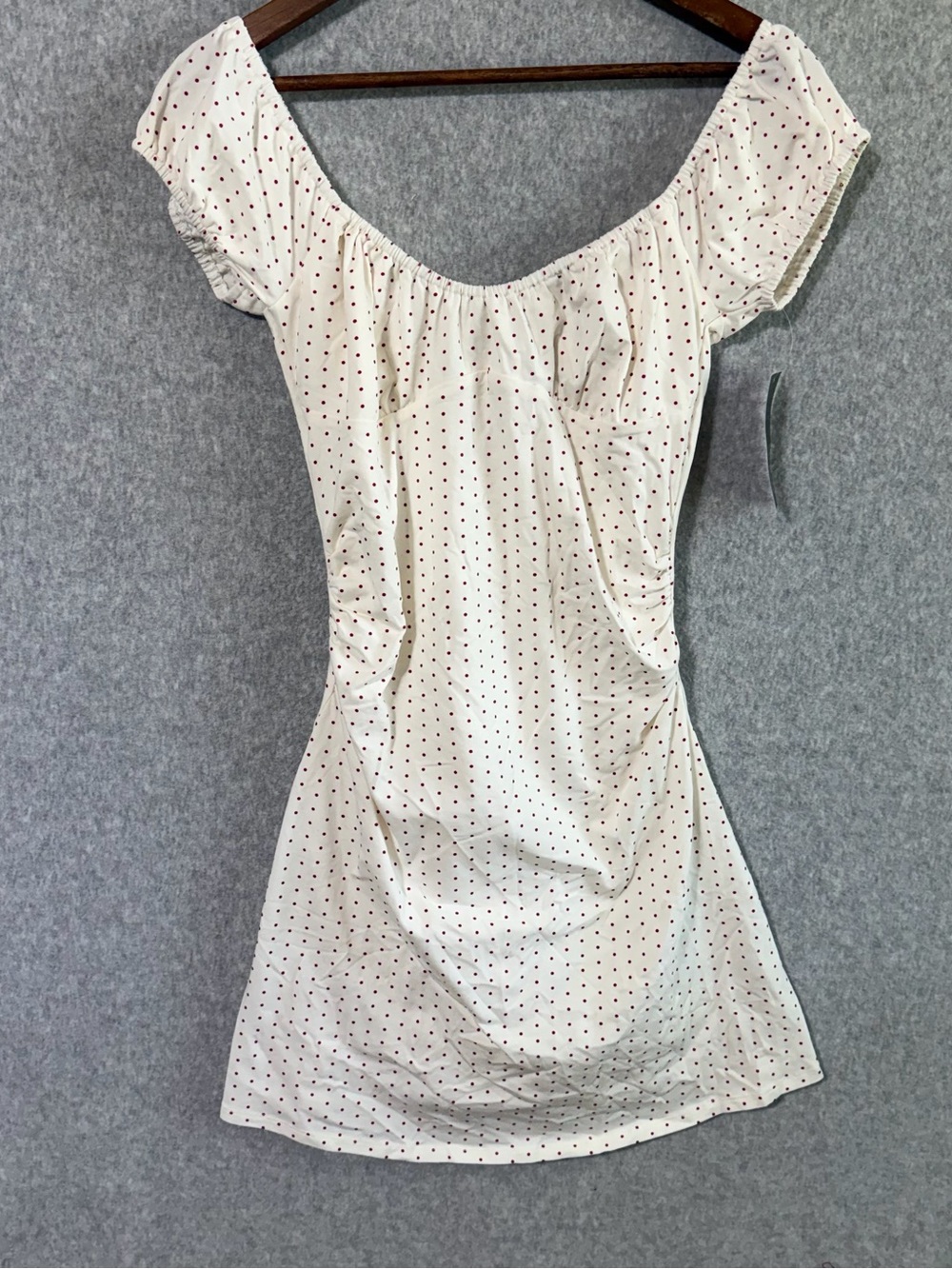 Wild Fable Polka Dot Milkmaid Mini Dress small